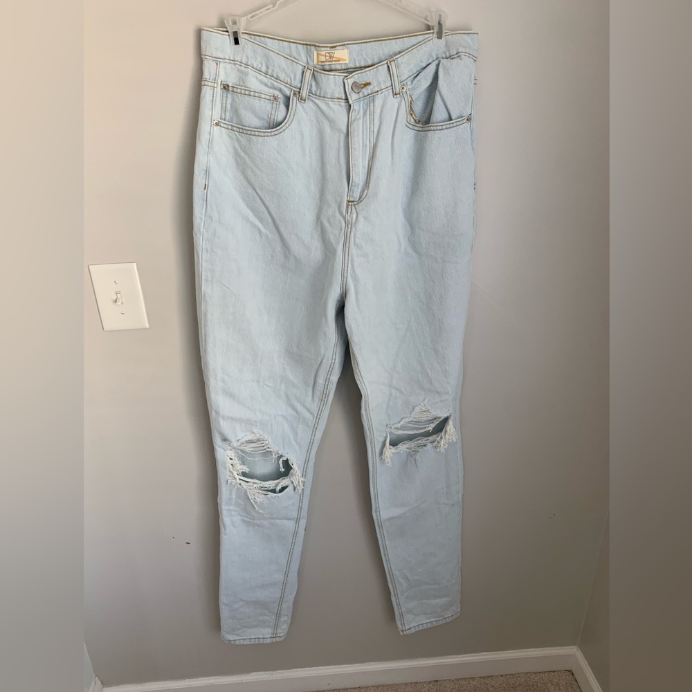 Don’t Think Twice Distressed Mom Jeans